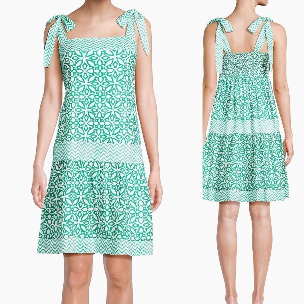 NWOT Ro's Garden Aspen Squareneck Cotton Dress, Sm $178